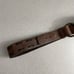 Sundance Brown Leather Belt Small Womens Brass O Ring Buckle Waist Woven 1.5in