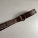 Sundance Brown Leather Belt Small Womens Brass O Ring Buckle Waist Woven 1.5in