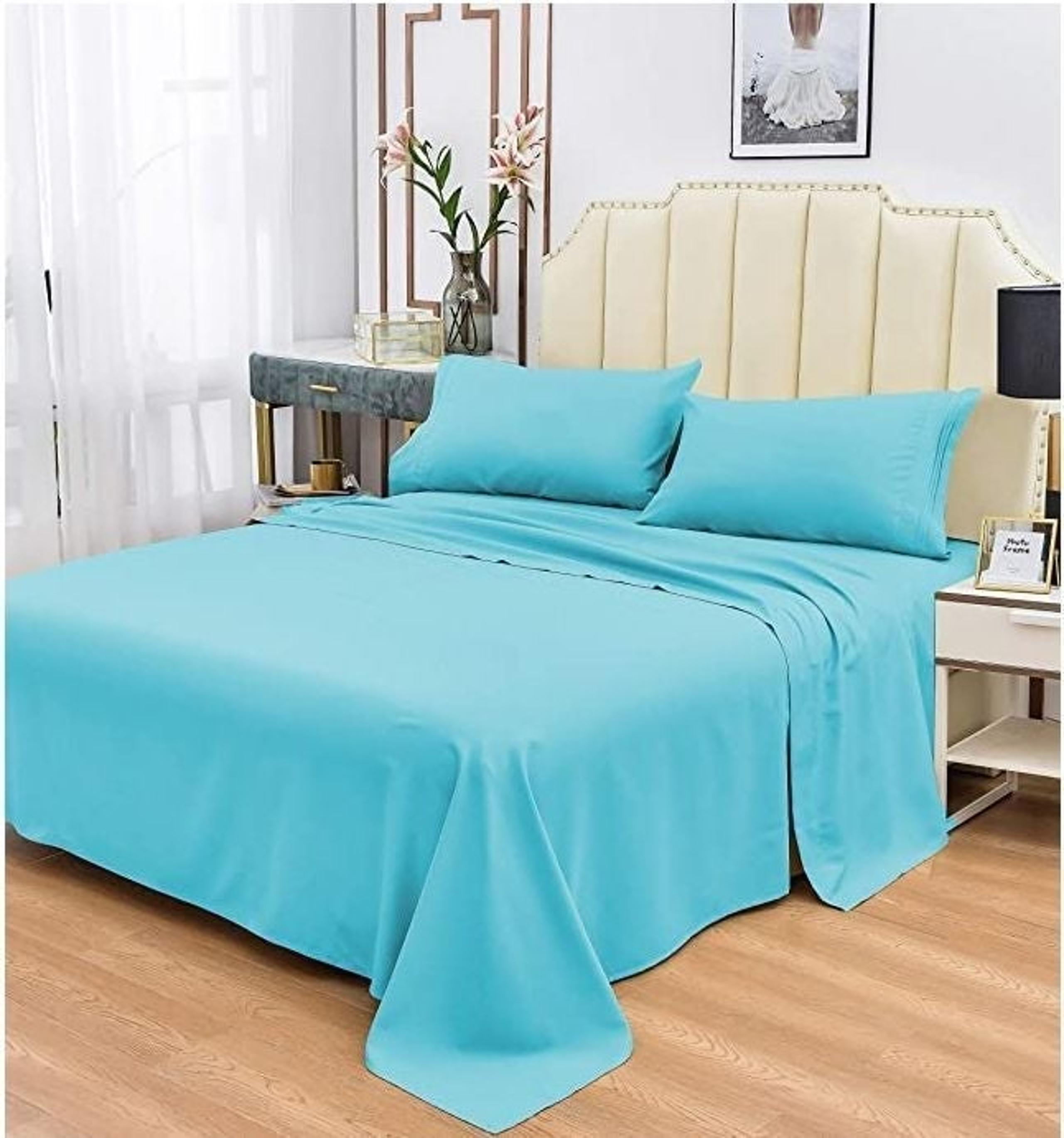 Bamboo Luxury Queen Sheet Set - Aqua