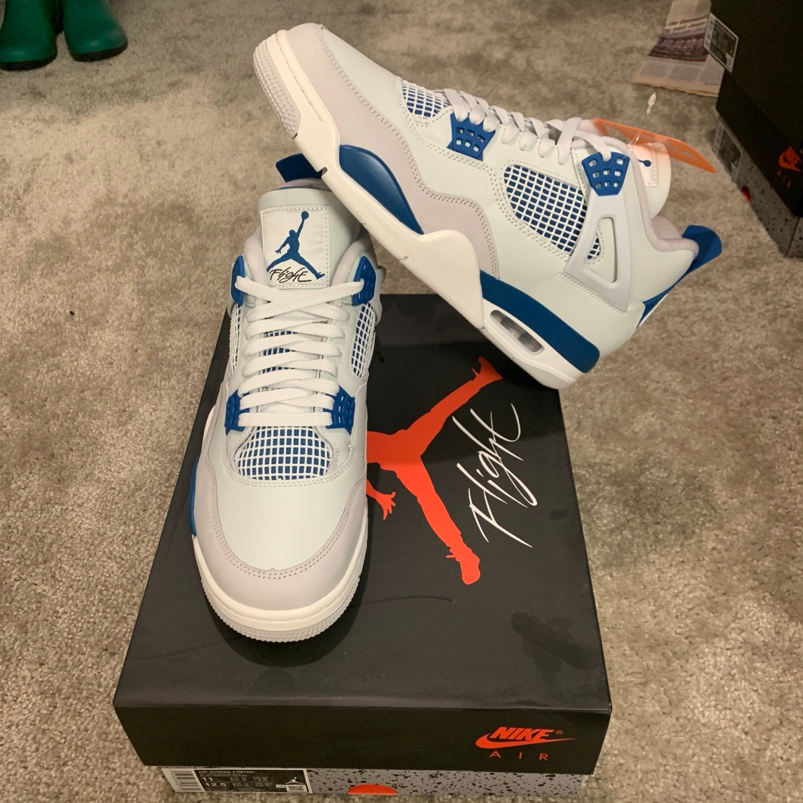 Air Jordan 4 Retro - Military Blue (size 11.5 men’s)