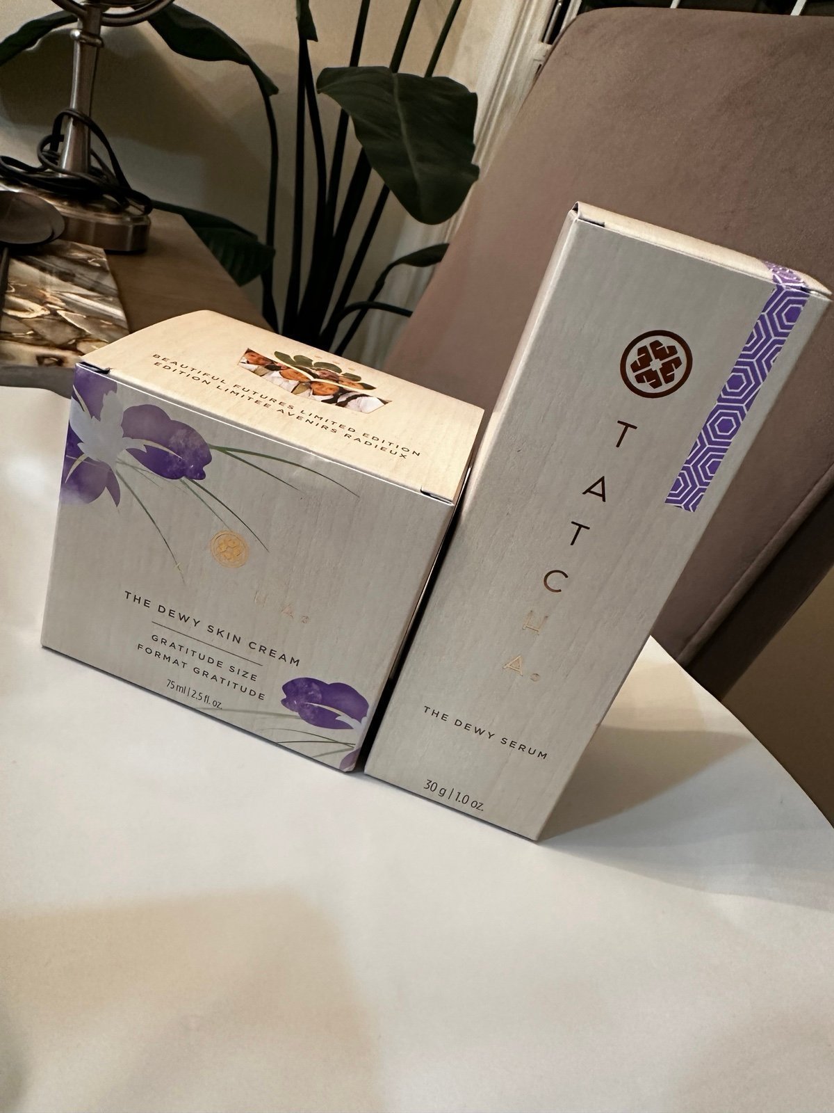 Tatcha dewy skin cream 2.5oz & Tatcha dewy serum 1.0oz bundle.