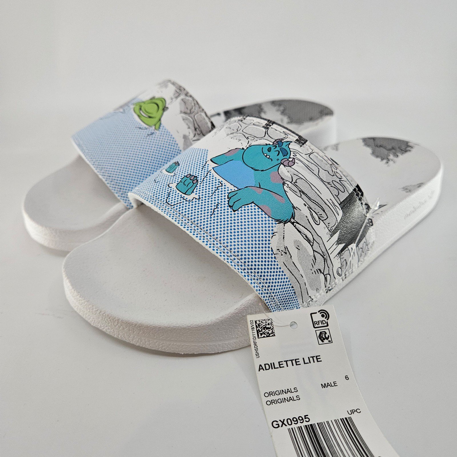 Adidas Adilette Lite Monsters Inc Slides Men's 6 - NWT