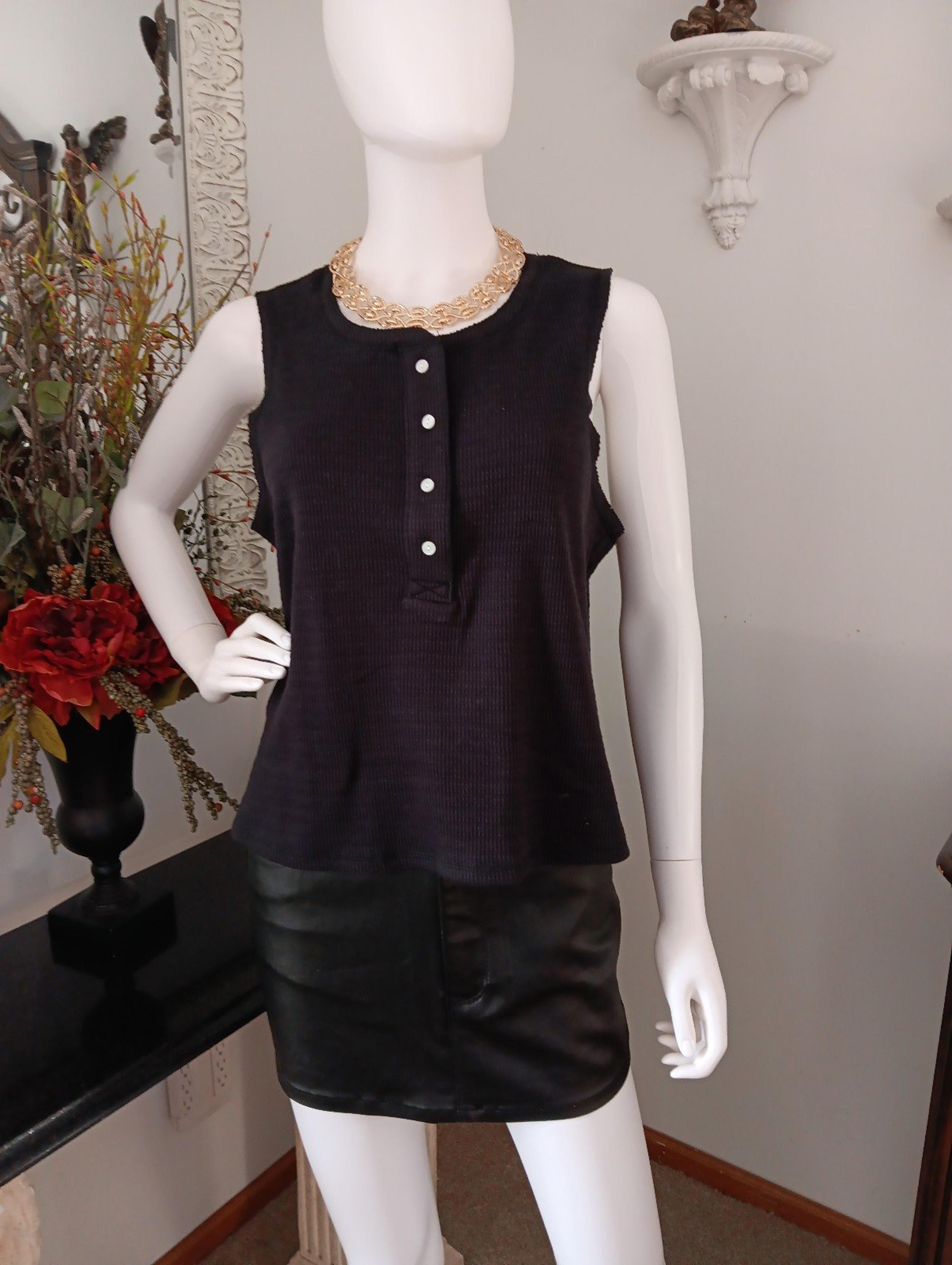 Women's Black Tank Top Size LG