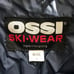 Ossi Skiwear Ski Jacket Men's Large Blue Black Full Zip Snaps Nylon Lining Skier