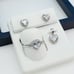 925 Sterling Silver Cubic Zircon Jewelry Set, UU1P7A7063