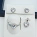 925 Sterling Silver Cubic Zircon Jewelry Set, UU1P7A7063