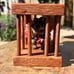 Handmade It’s a Bear in a Cage Midsommar A24 Schleich Brown Bear Solid Oak Wood