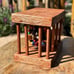 Handmade It’s a Bear in a Cage Midsommar A24 Schleich Brown Bear Solid Oak Wood