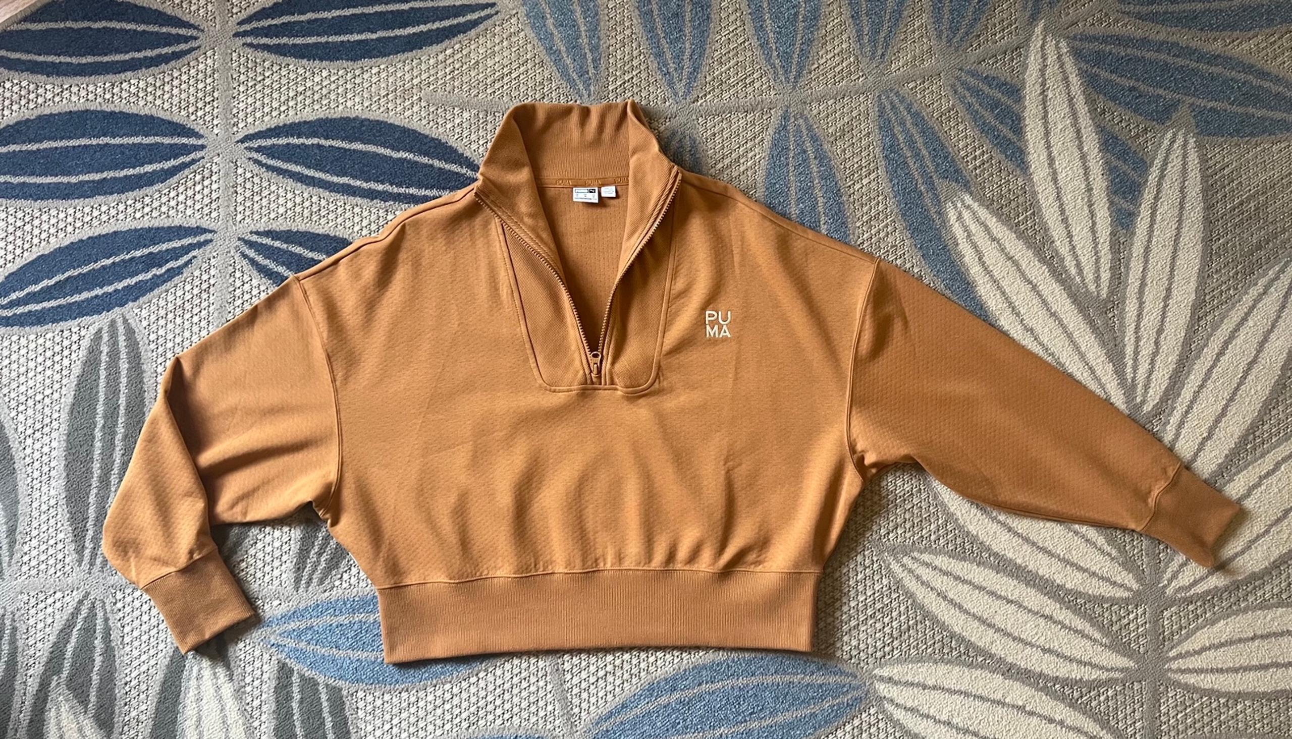 PUMA Women’s Half Zip Sweatshirt, Size Medium