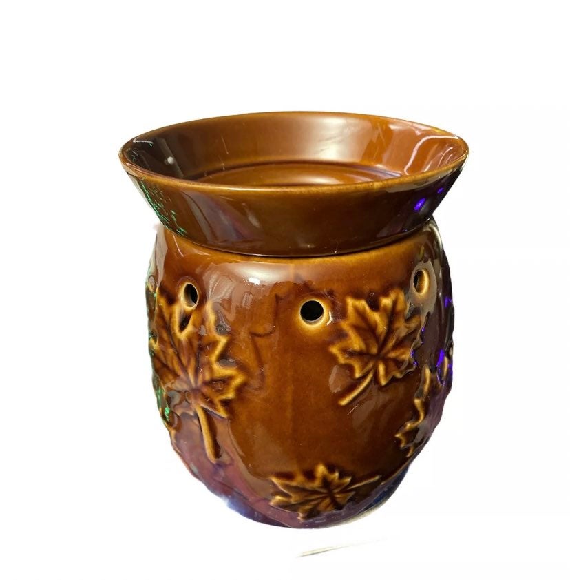 Scentsy Montpelier Fall/Maple Leaf Discontinued Full-Size Wax Warmer NEW NIB