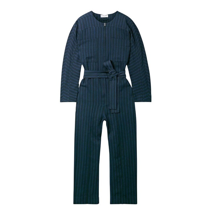 NWT Apiece Apart Women's Medium Mars Jumpsuit in Winter Stripe Long Sleeve