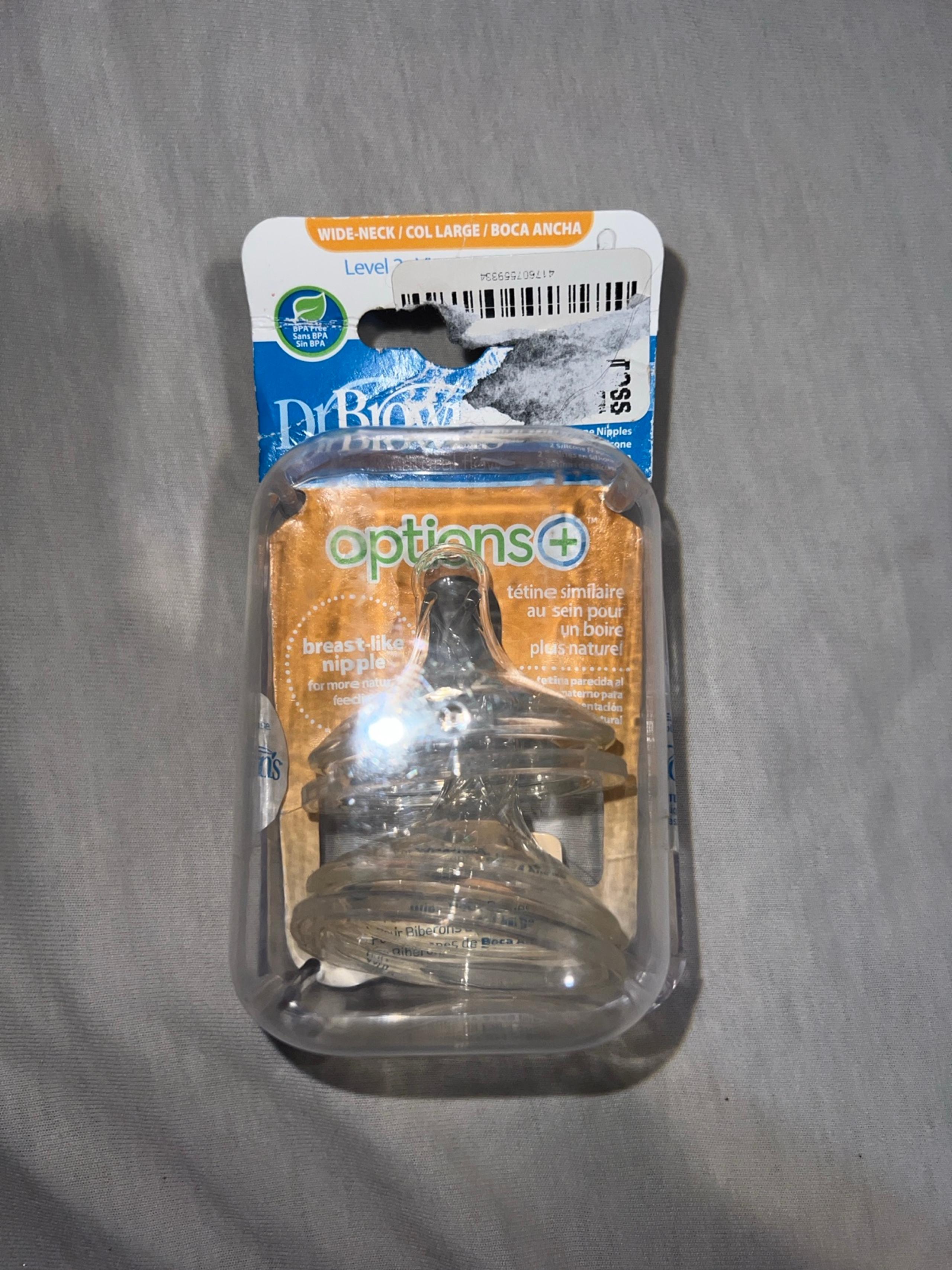 Dr. Brown's Wide-neck Options Silicone Bottle Nipples
