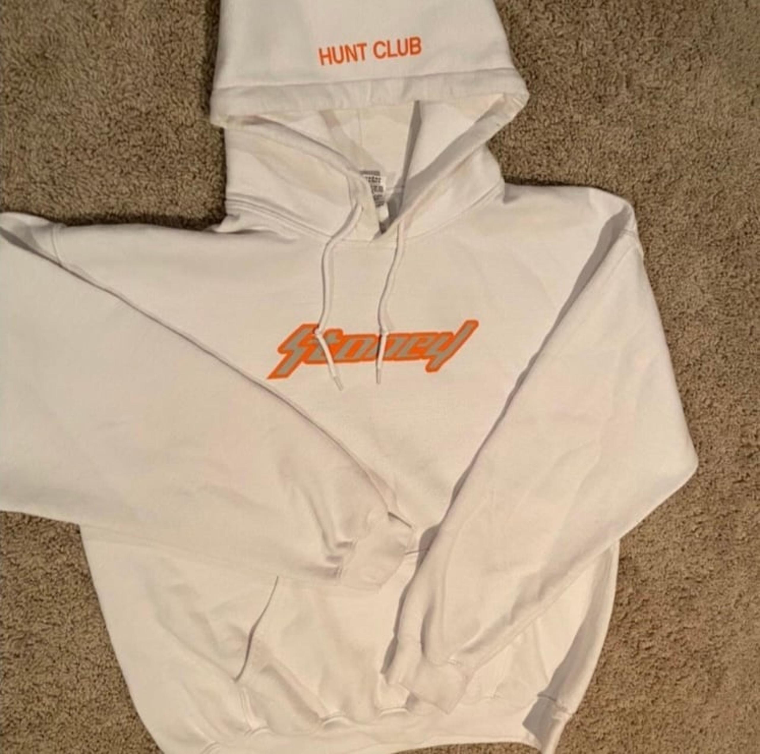 Men’s size small Post Malone Stoney hoodie merch white hoody logo tour concert