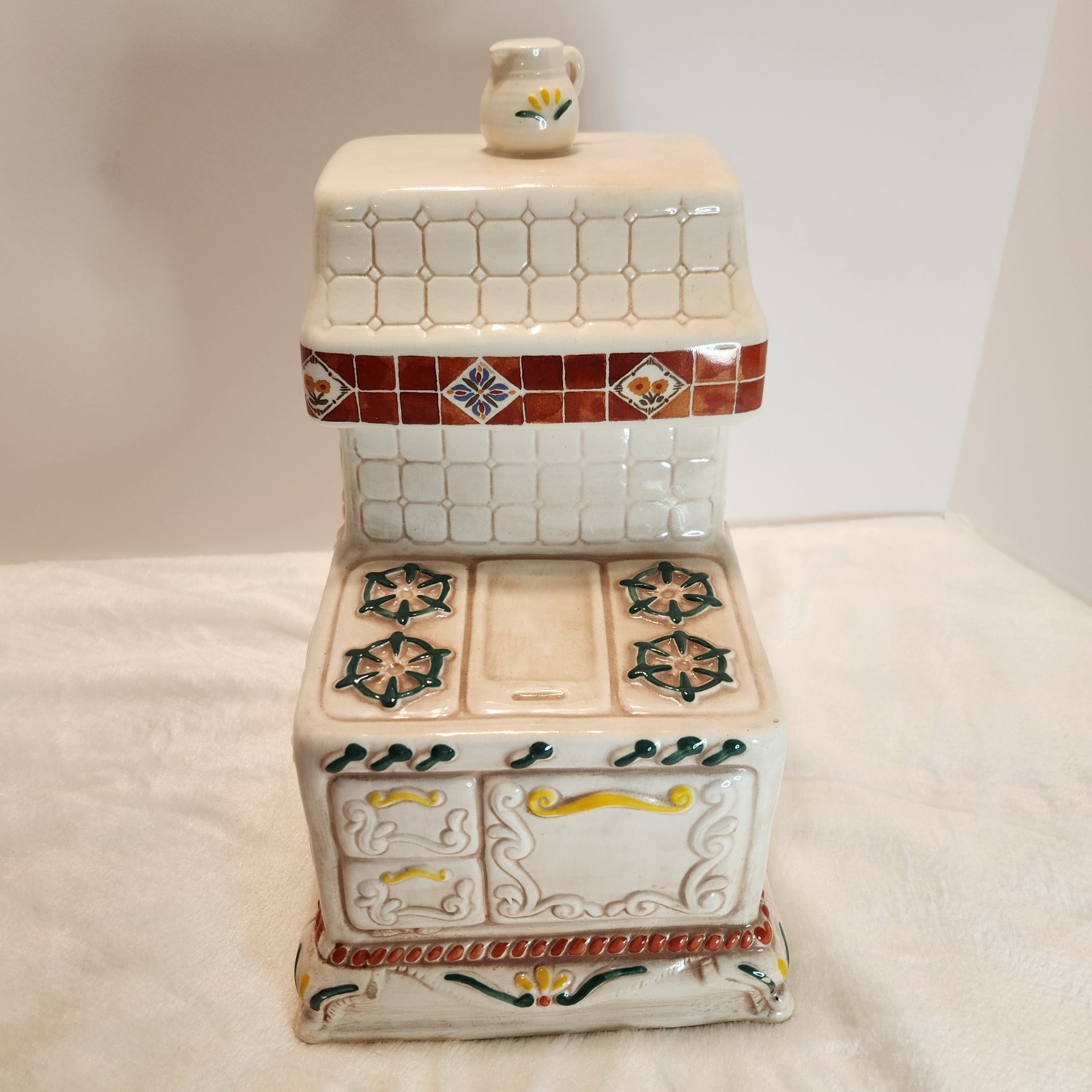 Vintage 1970s Treasure Craft Gas Stove Cookie/Treat Jar