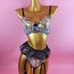 Heart Embroidered Mesh Underwirer Set
