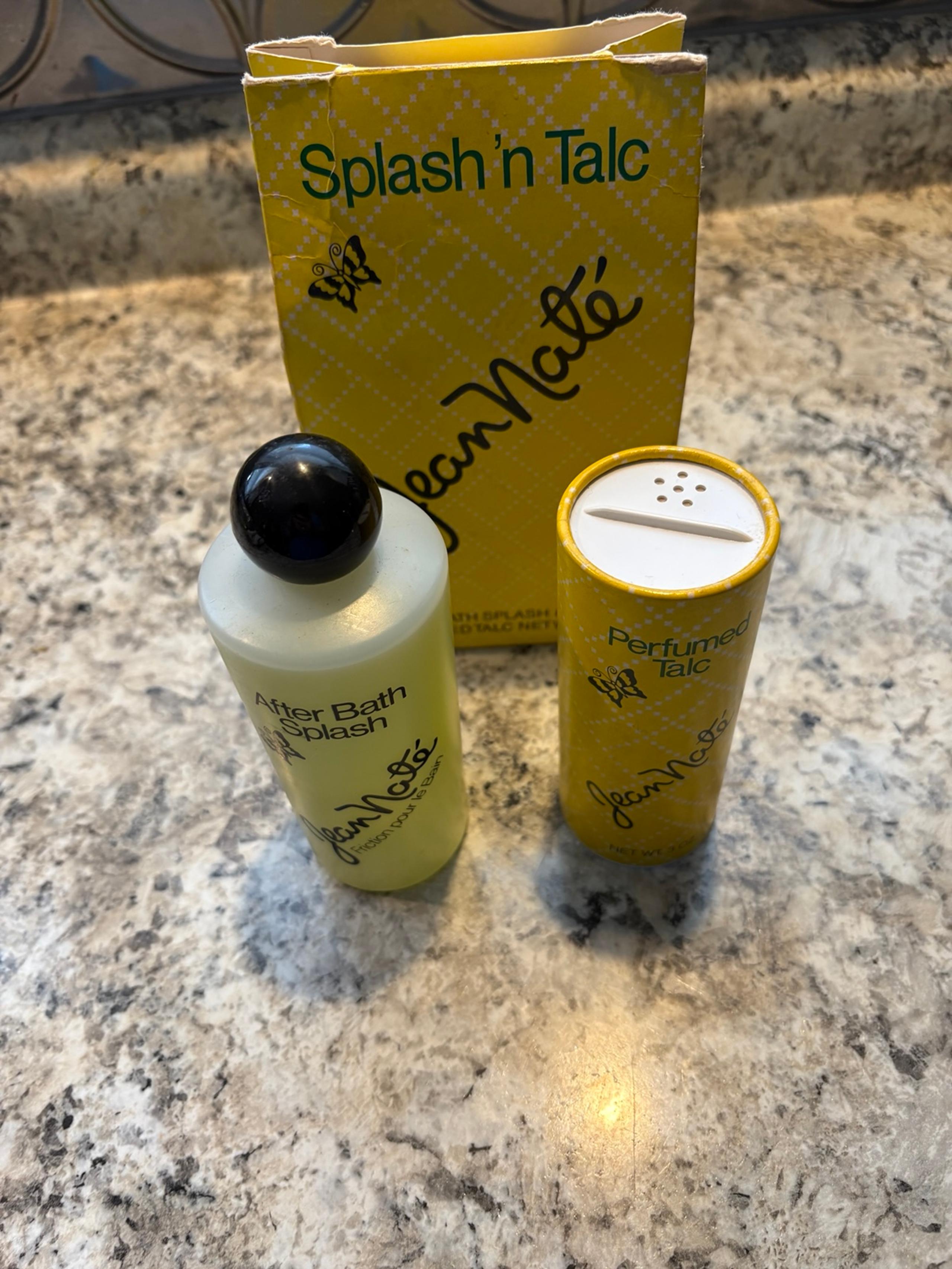 Jean Nat’e Splash ‘N Talc Splash 8oz Talc 3 ounces