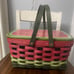 Longaberger Watermelon Market Basket 2010 RARE