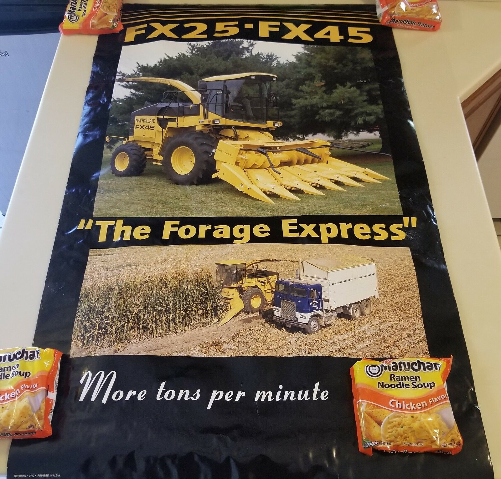 New Holland FX25 - FX45 The Forage Express Combine 2' X 3' Poster