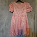 Sugar Thrillz Pink Brocade Puff Sleeve Babydoll Pastel Swifty inspired M Dress