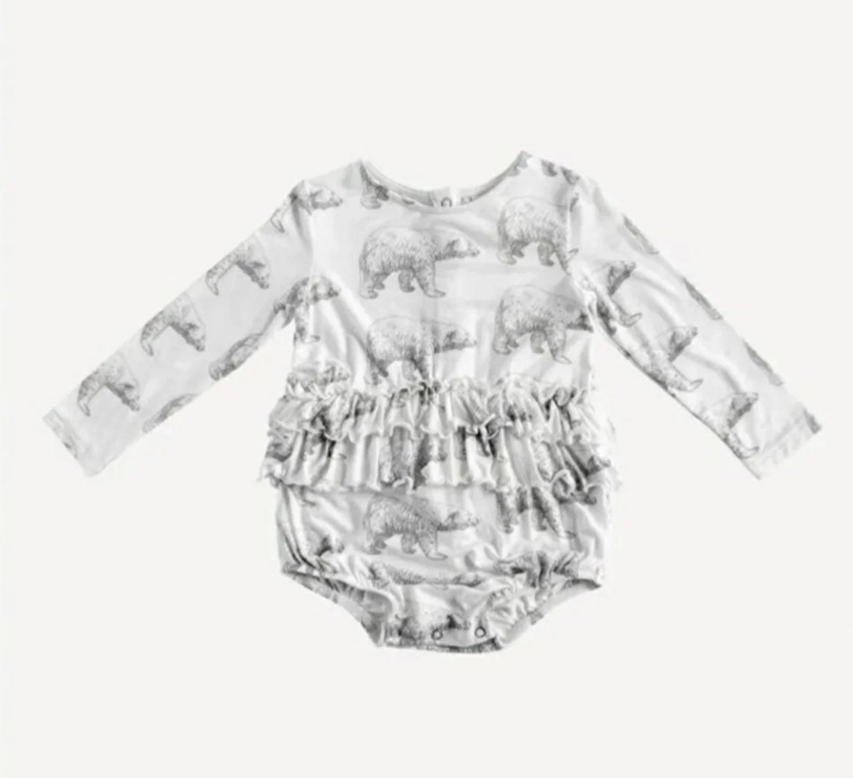 Kate Quin Polar Bear Double Ruffle