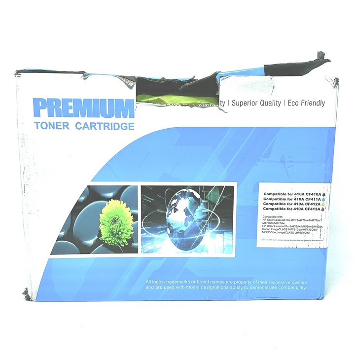 TRUE IMAGE Compatible Toner Cartridge Replacement for HP 410A CF410A CF411A CF41
