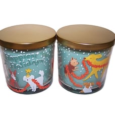 Sonoma Happiest Holidays Scented Candle 13 oz Lot of 2 Coffee Beans Mocha Cream