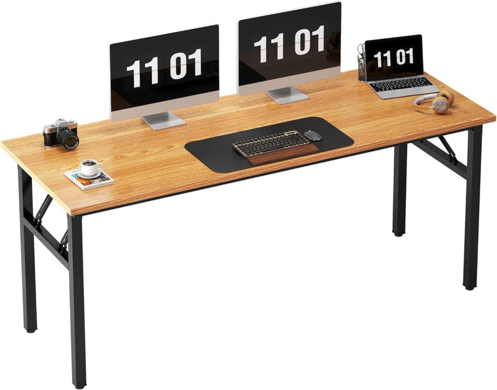 Need Computer Desk Office Desk 62 inches Folding Table with BIFMA Certification