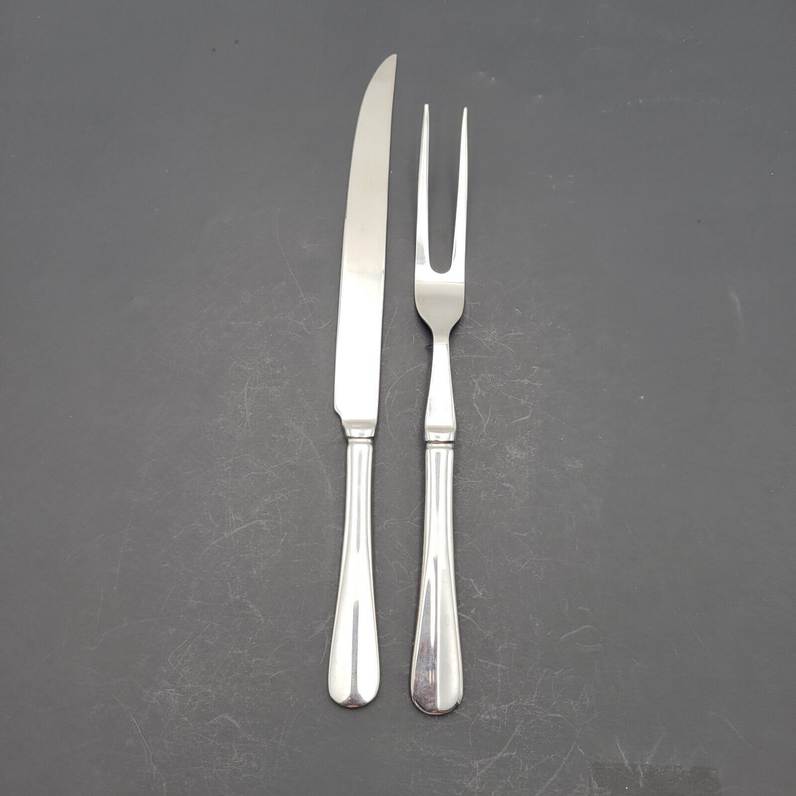 Wallace Carving set KNIFE AND MEAT FORK 18/10 Stainless Steel VTG