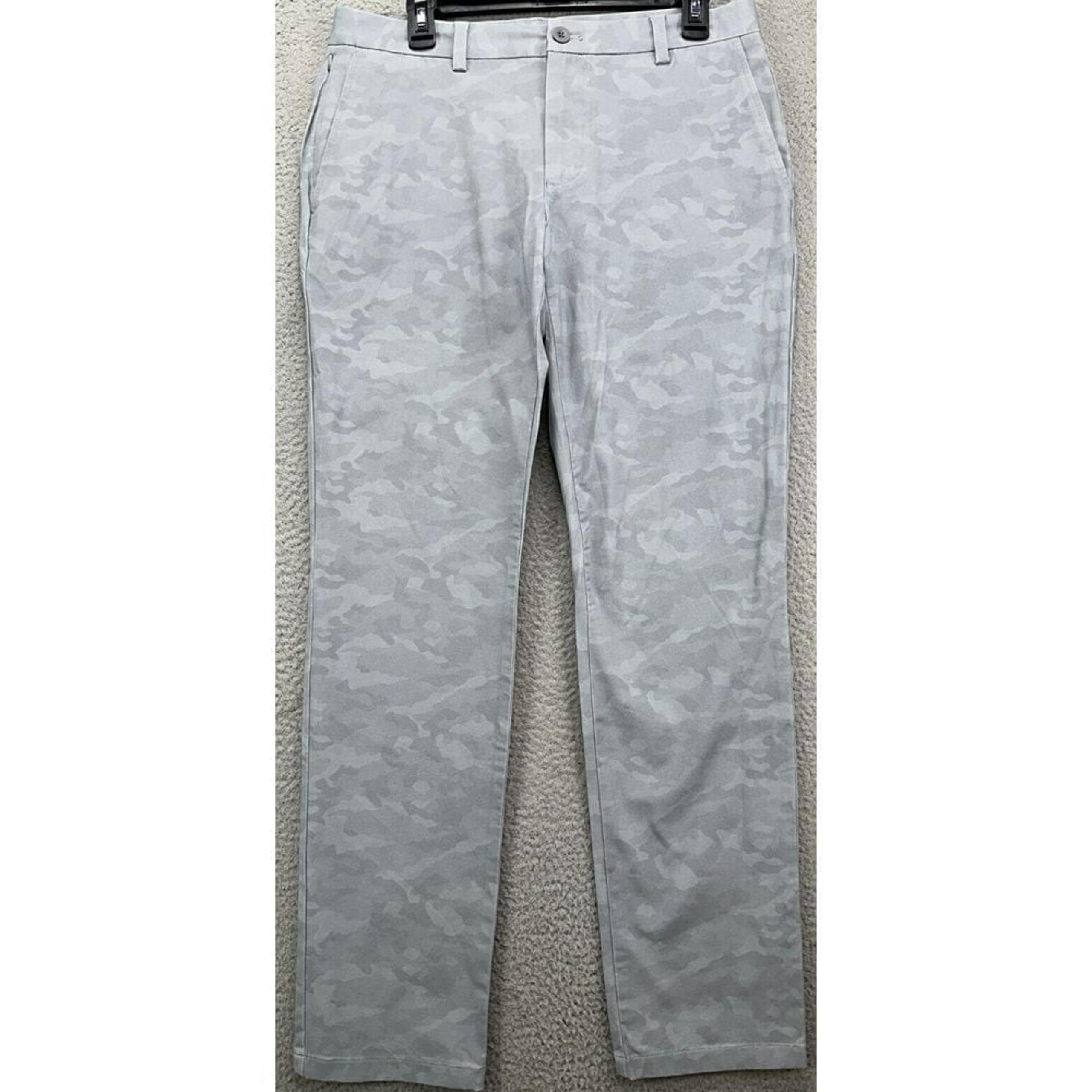 Vineyard Vines Pants Men 32X32 OTG Gray Camo Lightweight On The Go Golf Slim NEW
