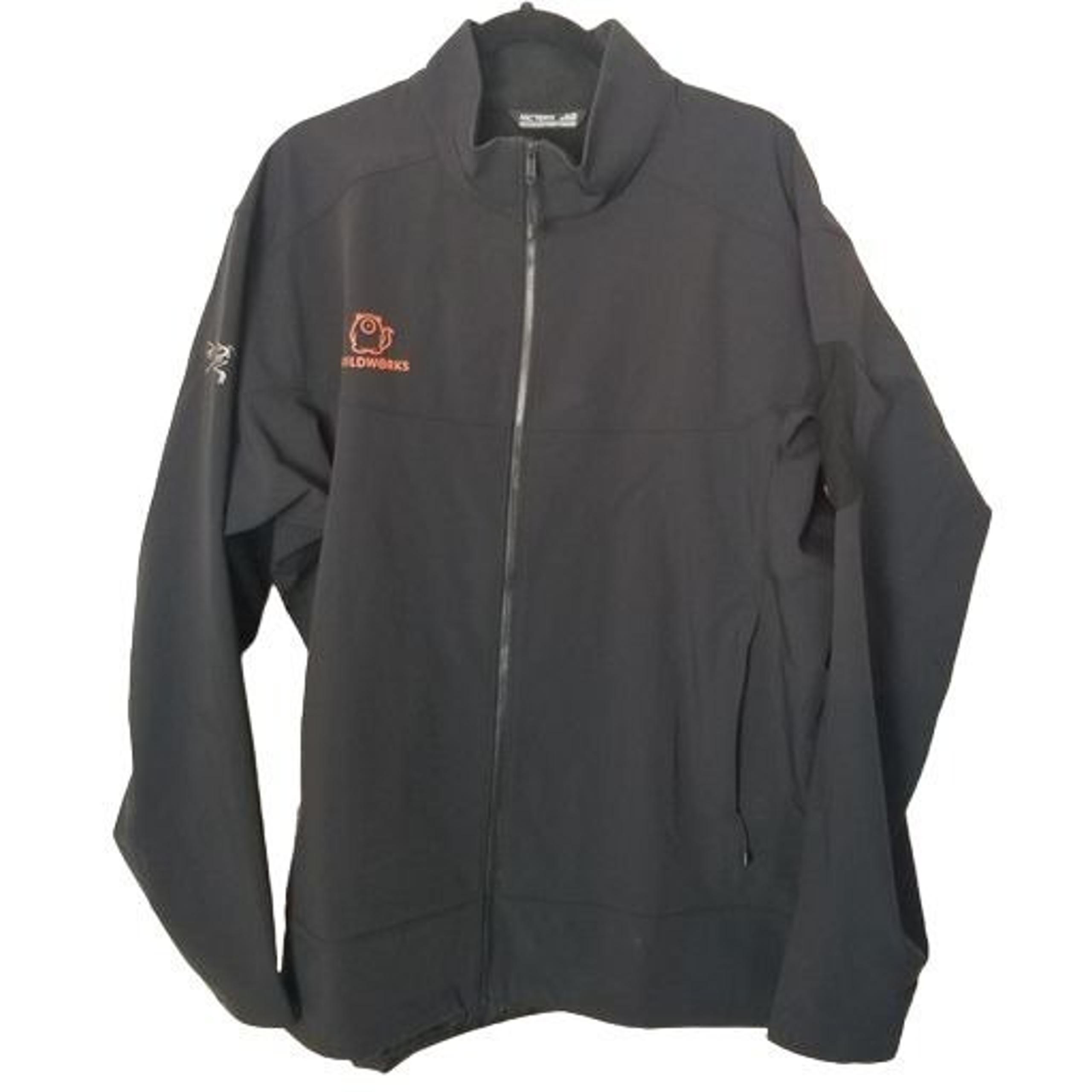 Arc'teryx Mens XL Black Long Sleeves Full Zip Wildworks Jacket Zippered Pockets