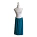 Marisa Christina Vintage Made USA Knit Elastic Waist Blue Midi Skirt US M