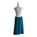 Marisa Christina Vintage Made USA Knit Elastic Waist Blue Midi Skirt US M