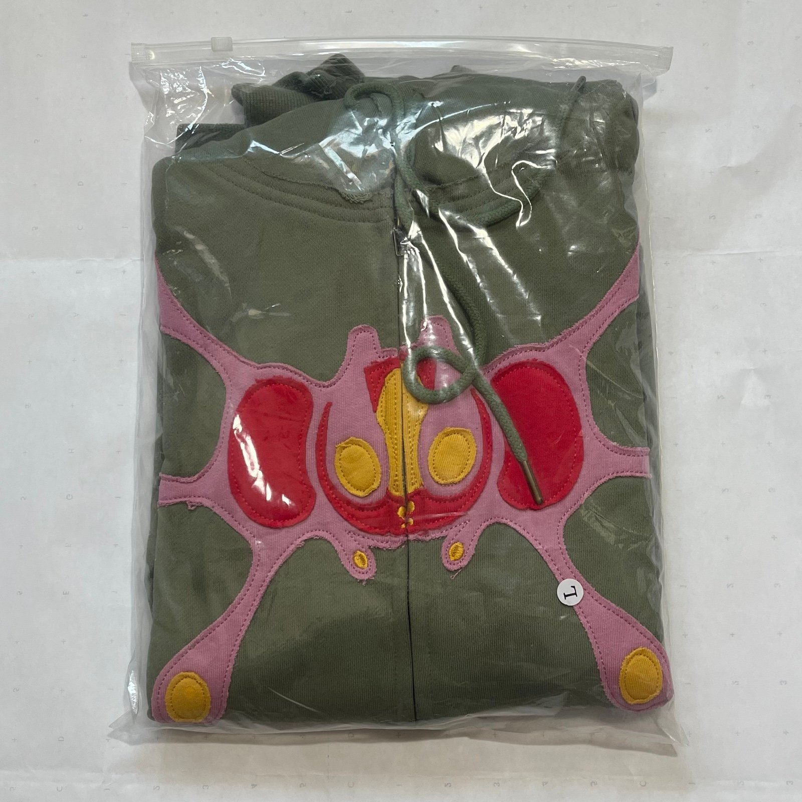 Happy99 Online Angel99 zip-up hoodie green/pink