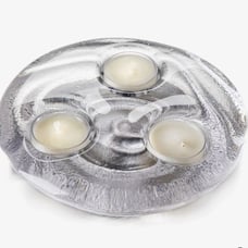Simon Pearce Thetford Trio Tealight Candle Holder