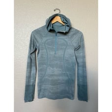 Lululemon Teal Pullover Zip Hoodie Active Top