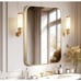 Gold Bathroom Wall Mirror 40 X 30 Inch