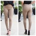 Spanx Faux Suede Leggings Small Tan High Rise Stretch Neutral