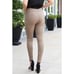 Spanx Faux Suede Leggings Small Tan High Rise Stretch Neutral