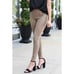 Spanx Faux Suede Leggings Small Tan High Rise Stretch Neutral