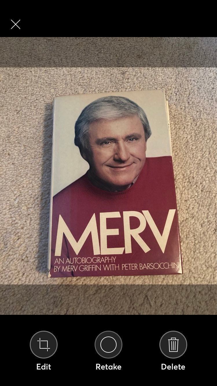Merv Griffin autographed book