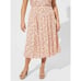 Torrid Tea Length Washable Gauze Smocked Waist Skirt (Sz 1)