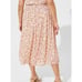 Torrid Tea Length Washable Gauze Smocked Waist Skirt (Sz 1)