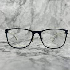 Calvin Klein CK5399 001 Eyeglasses Black White Square Full Rim Frames 52-17-135