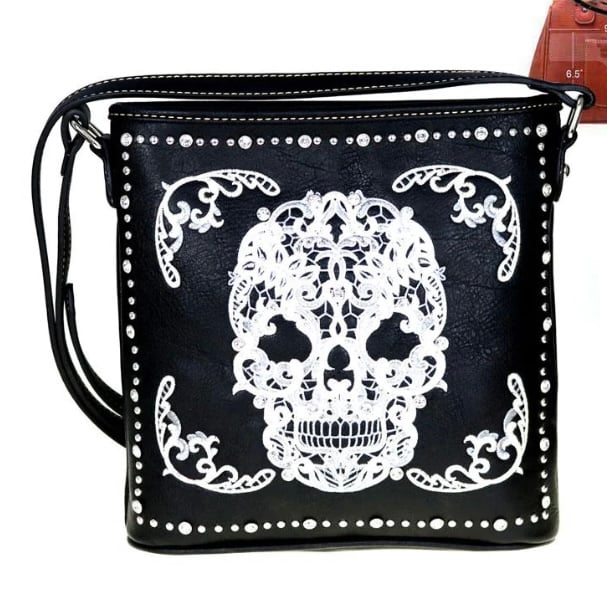 Montana West Sugar Skull Collection Concealed Handgun Crossbody