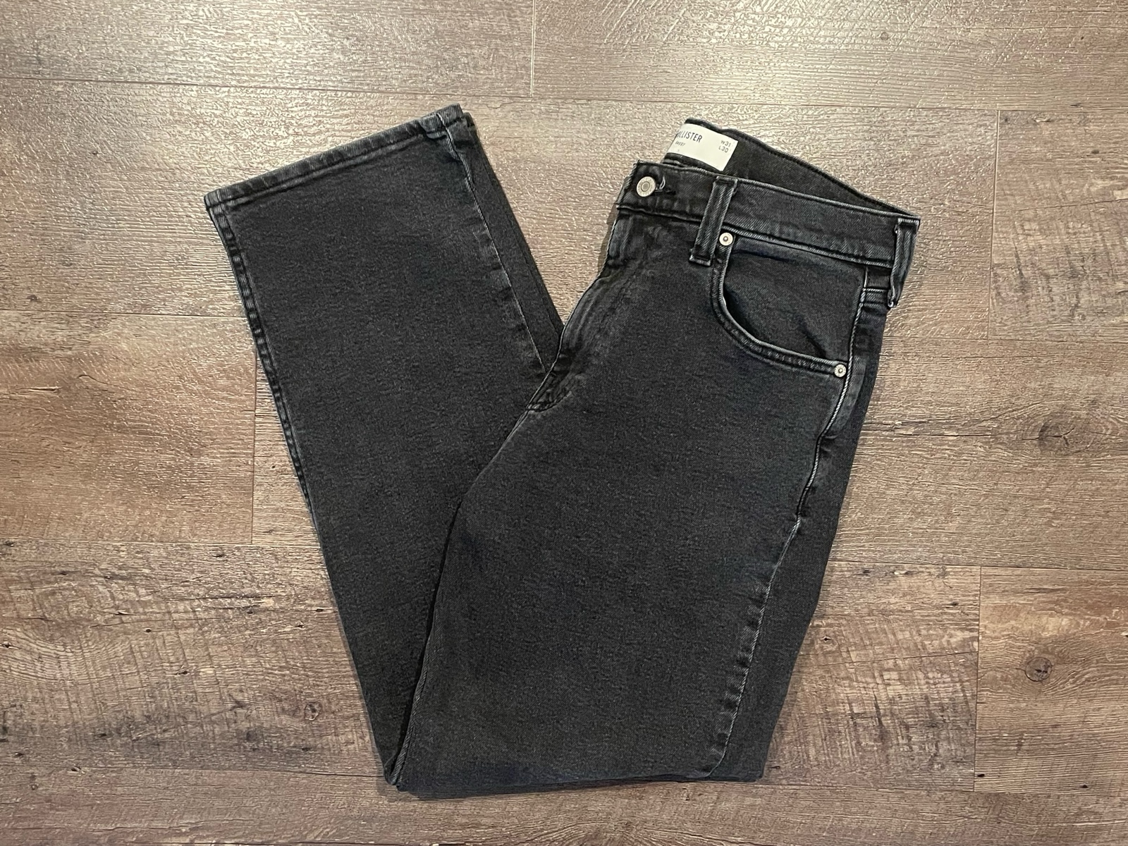 Hollister Men’s Black Baggy Denim Jeans Size W31 L30