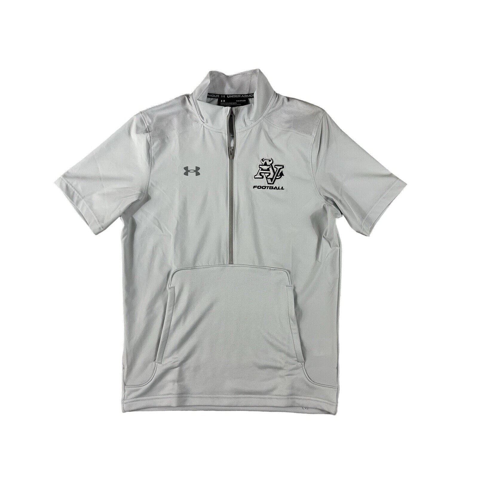 NWT Under Armour Motivate 2.0 SS Men Gray Short Sleeve Shirt Sz S AV Football