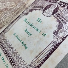 Rare Vtg Rudyard Kipling Book The Recrudescence of Imray Book Early 1900’s