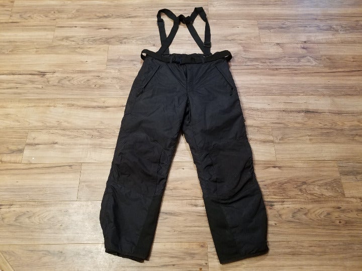 Columbia Mens XL Black Snowboard Snow Ski Snowsuit Winter Suit Bibs Bib Pants