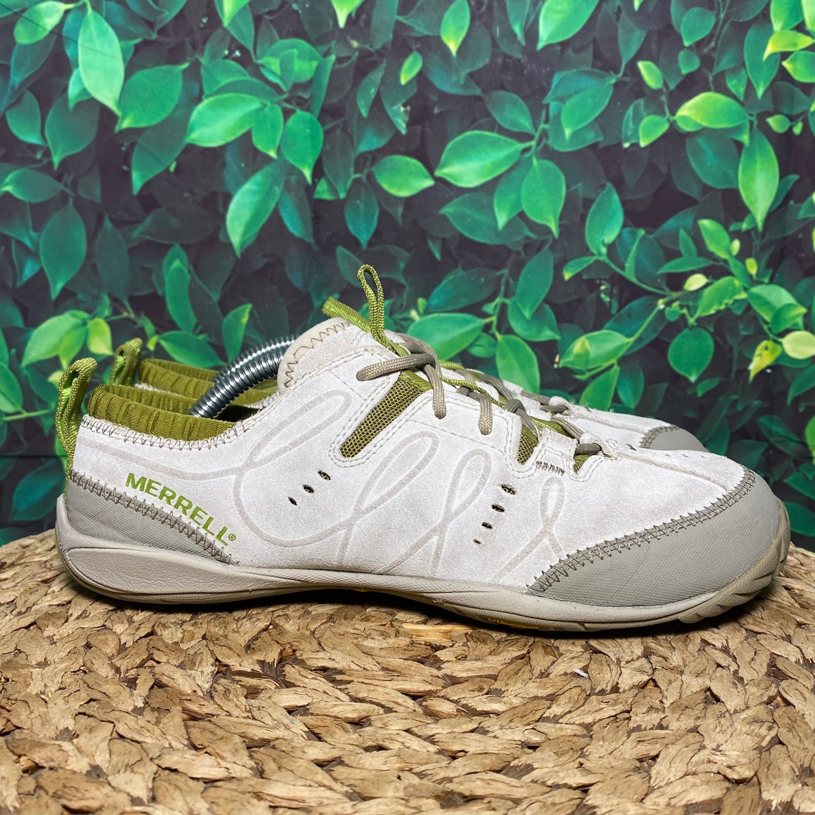 Merrell contour glove silver birch green grey lace
