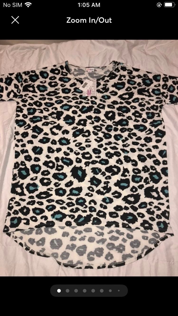 Lularoe Irma Tunic Animal Print Cheetah XL 18/22 20/22 Unicorn LLR Tunic New NWT